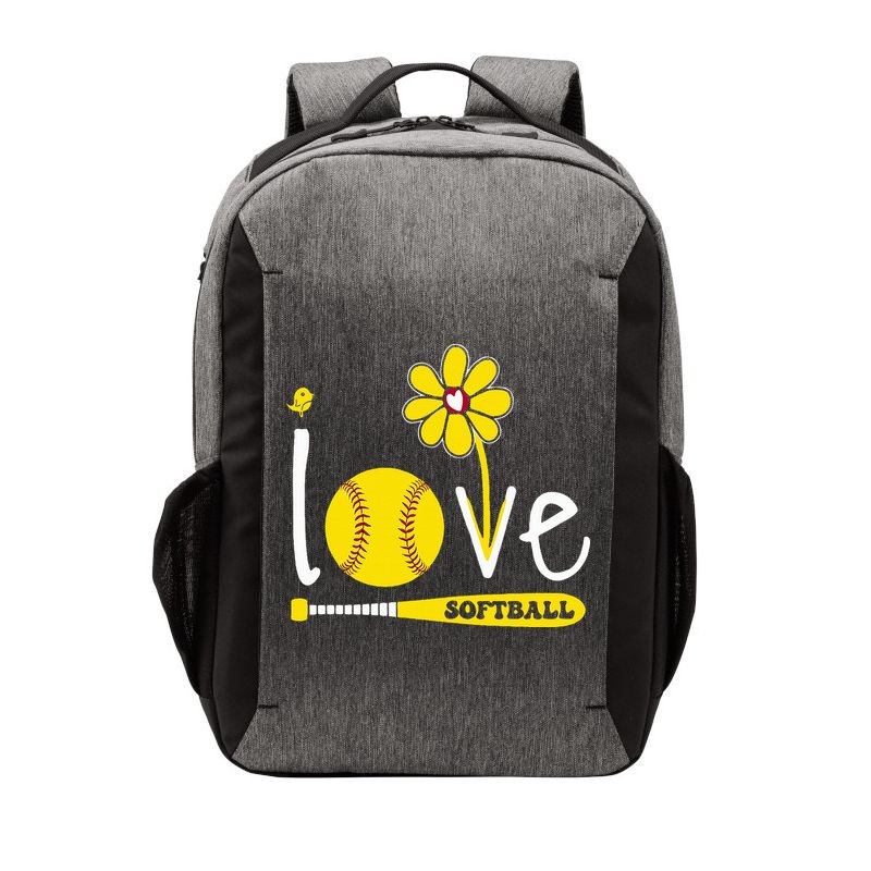 I Love Softball Vector Backpack