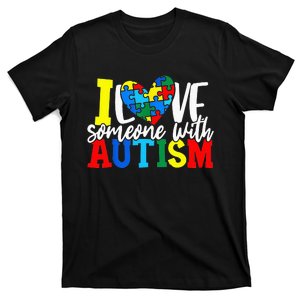 I Love Someone With Autism Awareness month T-Shirt