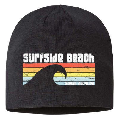 I Love Surfside Beach South Carolina Atlantic Ocean Wave Sc Sustainable Beanie