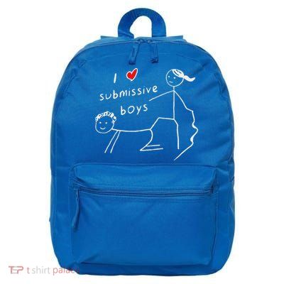 I Love Submissive Boy I Heart Submissive 16 in Basic Backpack