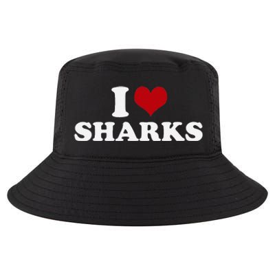 I Love Sharks Cool Comfort Performance Bucket Hat