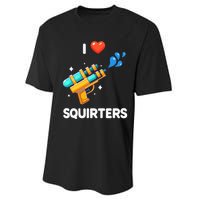 I Love Squirters Performance Sprint T-Shirt