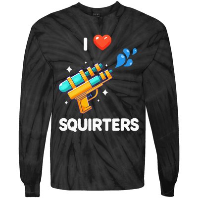 I Love Squirters Tie-Dye Long Sleeve Shirt