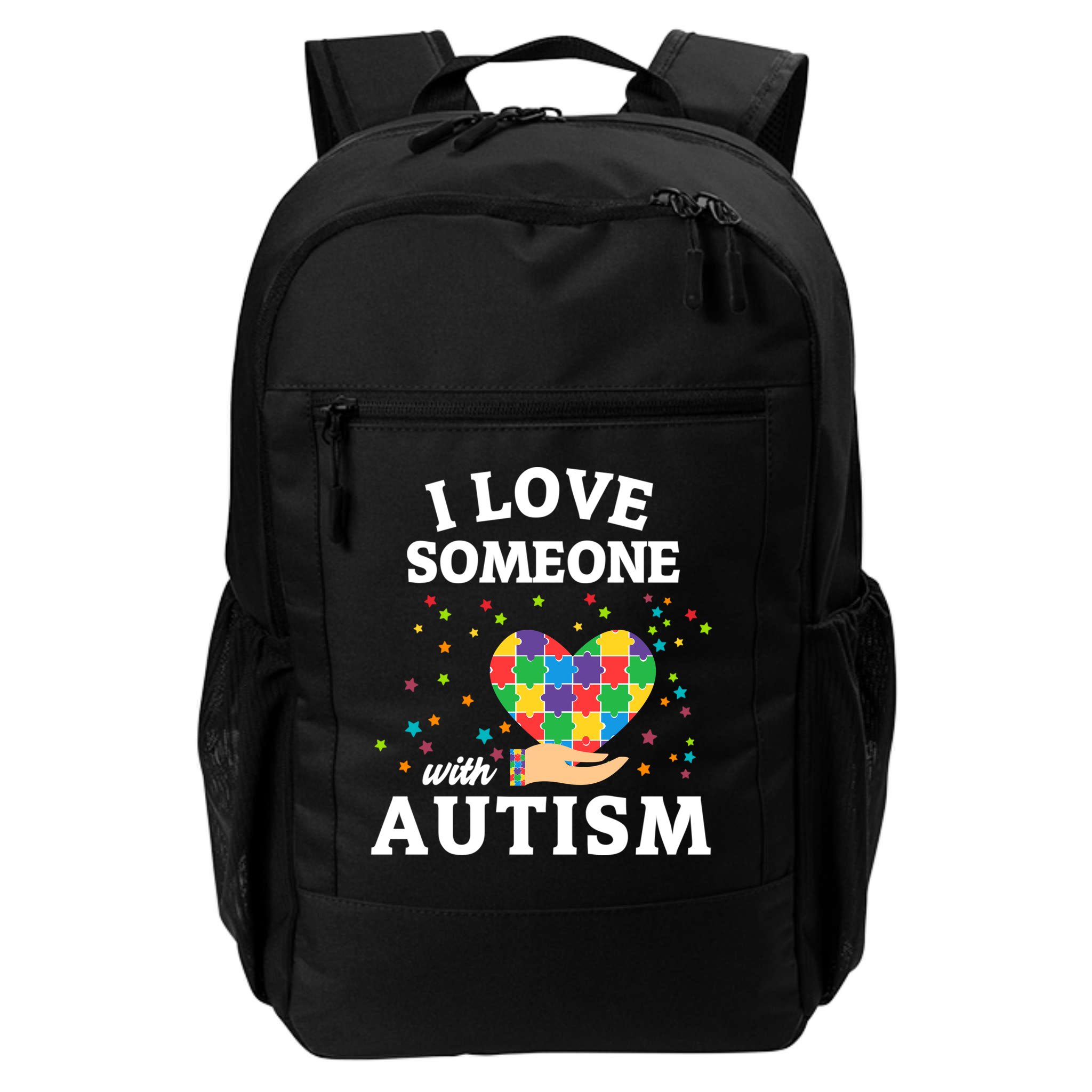 I Love Someone With Autism Gift Backpack