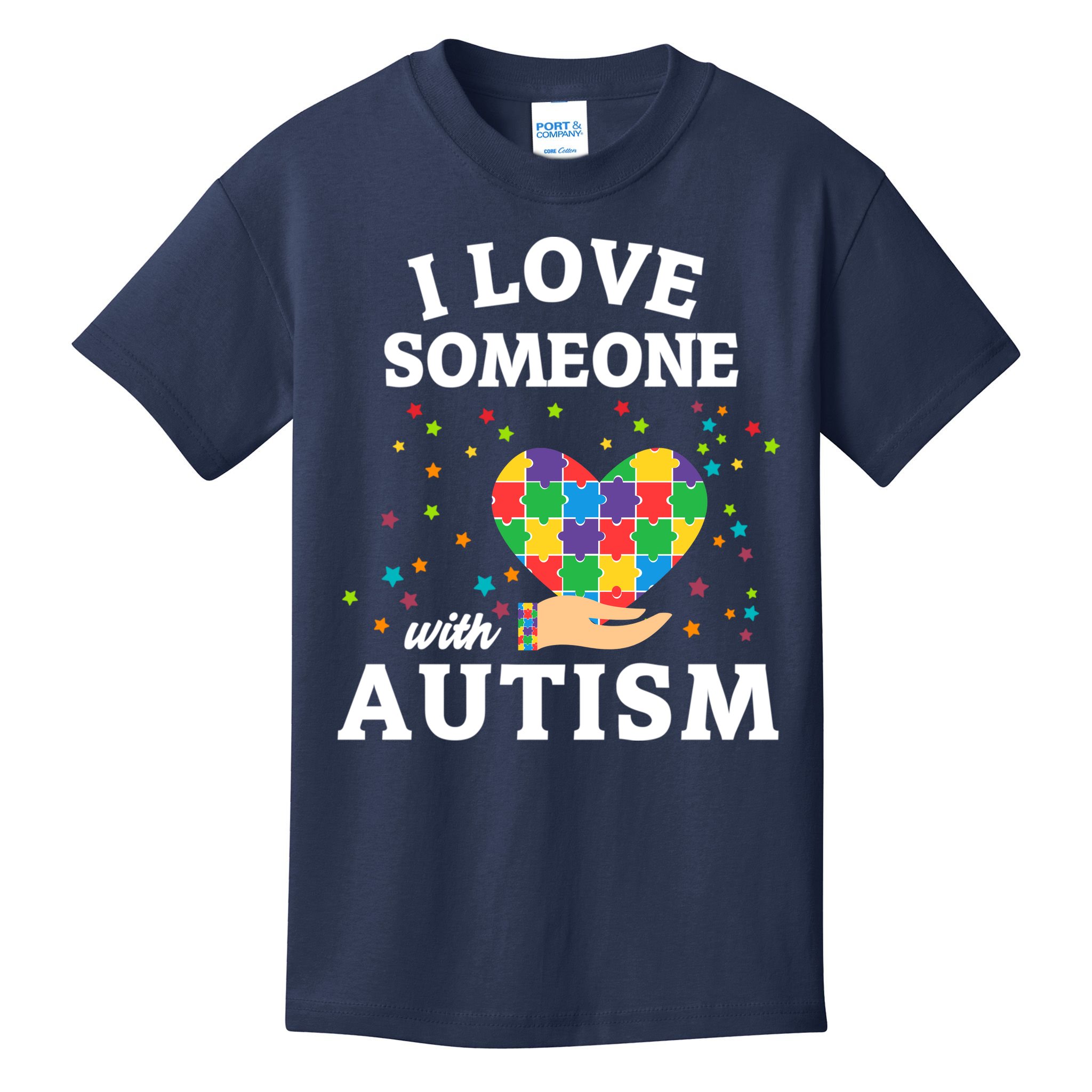 I Love Someone With Autism Gift Kids T-Shirt