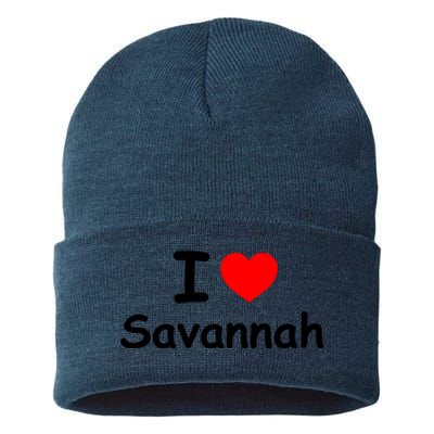 I Love Savannah Sustainable Knit Beanie