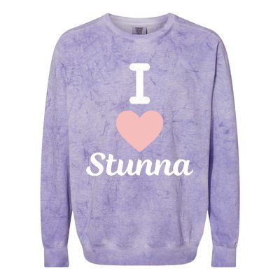 I Love Stunna Colorblast Crewneck Sweatshirt