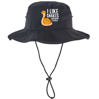 I Like Snakes And Maybe 3 People Snake Reptile Lover Legacy Cool Fit Booney Bucket Hat