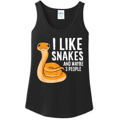 I Like Snakes And Maybe 3 People Snake Reptile Lover Ladies Essential Tank