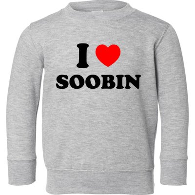 I Love Soobin Toddler Sweatshirt