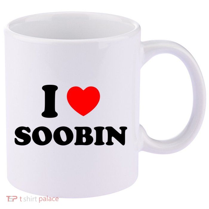 I Love Soobin 11oz C Handle Ceramic Mug