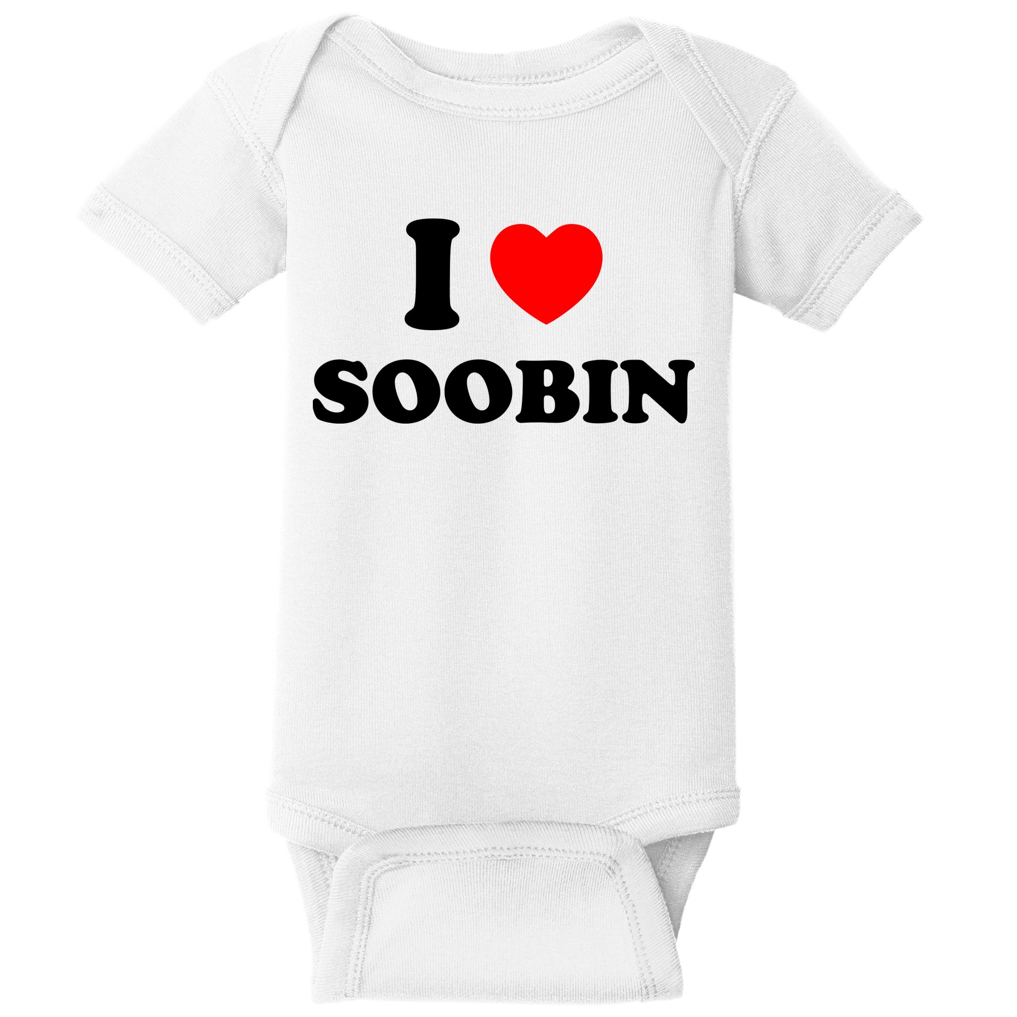 I Love Soobin Baby Bodysuit