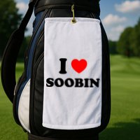 I Love Soobin Golf Towel