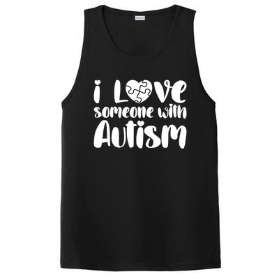 I Love Someone With Autism Mom Gift Autism Awareness Gift PosiCharge Competitor Tank