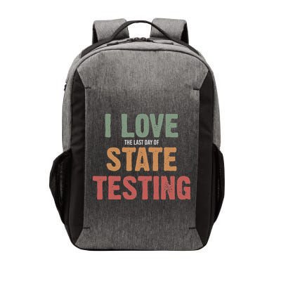 I Love State Testing Funny State Testing Day Staar Test Day Vector Backpack