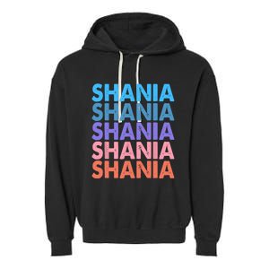 I Love Shania Personalized First Name Shania Garment-Dyed Fleece Hoodie