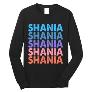 I Love Shania Personalized First Name Shania Long Sleeve Shirt