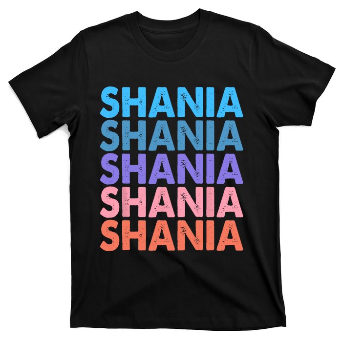 I Love Shania Personalized First Name Shania T-Shirt