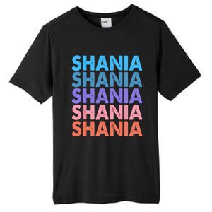 I Love Shania Personalized First Name Shania Tall Fusion ChromaSoft Performance T-Shirt