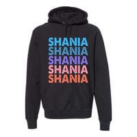 I Love Shania Personalized First Name Shania Premium Hoodie