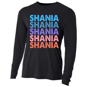 I Love Shania Personalized First Name Shania Cooling Performance Long Sleeve Crew