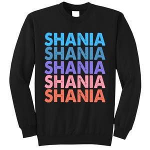 I Love Shania Personalized First Name Shania Tall Sweatshirt