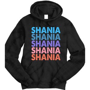 I Love Shania Personalized First Name Shania Tie Dye Hoodie