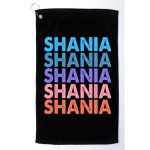 I Love Shania Personalized First Name Shania Platinum Collection Golf Towel