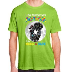 I Love Someone With Autism To The Moon And Back Funny Gift Adult ChromaSoft Performance T-Shirt