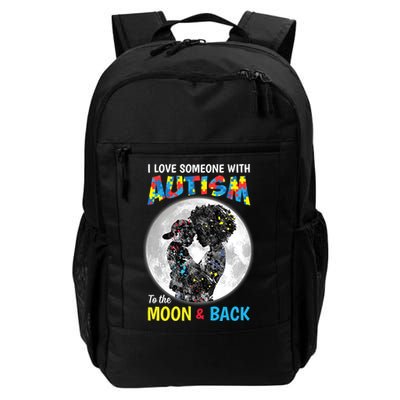 I Love Someone With Autism To The Moon And Back Funny Gift Backpack