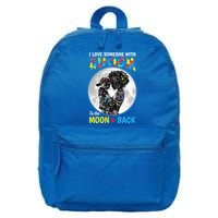 I Love Someone With Autism To The Moon And Back Funny Gift 16 in Basic Backpack