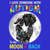 I Love Someone With Autism To The Moon And Back Funny Gift 16 in Basic Backpack