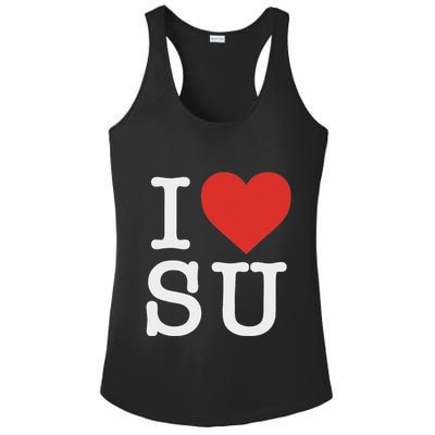 I Love Su Ladies PosiCharge Competitor Racerback Tank