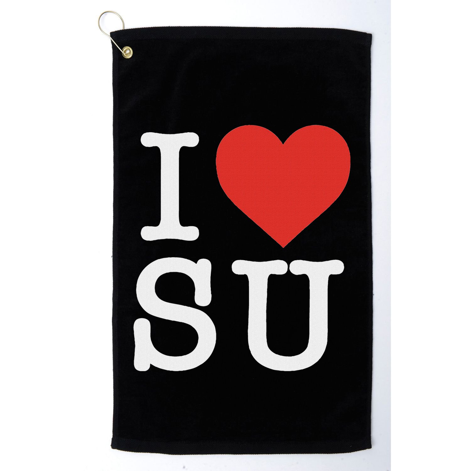 I Love Su Golf Towel
