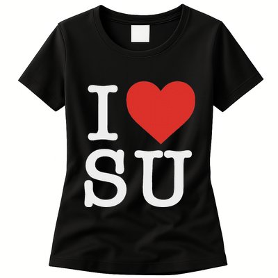 I Love Su Womens T-Shirt