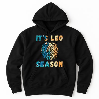 Its Leo Season Celtic Design Retro Colors Lion Zodiac Hoodie