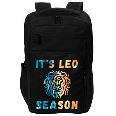 Its Leo Season Celtic Design Retro Colors Lion Zodiac Impact Tech Backpack