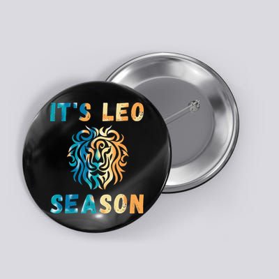 Its Leo Season Celtic Design Retro Colors Lion Zodiac Button