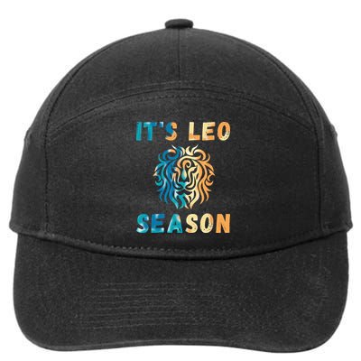 Its Leo Season Celtic Design Retro Colors Lion Zodiac 7-Panel Snapback Hat