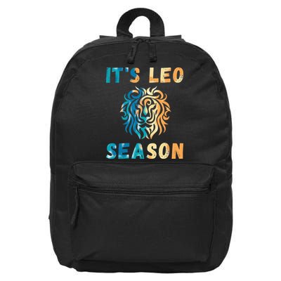 Its Leo Season Celtic Design Retro Colors Lion Zodiac 16 in Basic Backpack