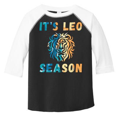 Its Leo Season Celtic Design Retro Colors Lion Zodiac Toddler Fine Jersey T-Shirt
