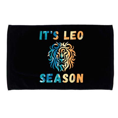 Its Leo Season Celtic Design Retro Colors Lion Zodiac Microfiber Hand Towel