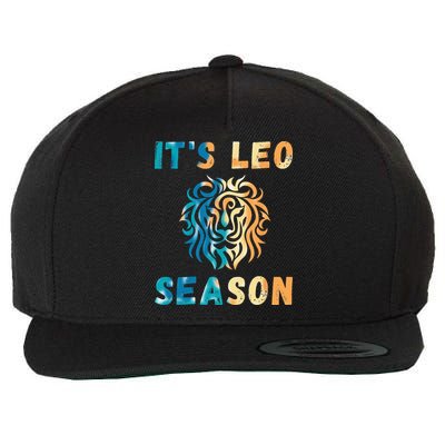 Its Leo Season Celtic Design Retro Colors Lion Zodiac Wool Snapback Cap
