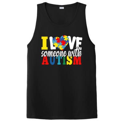 I Love Someone With Autism Autistic Awareness Month Warriors Gift PosiCharge Competitor Tank