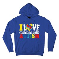 I Love Someone With Autism Autistic Awareness Month Warriors Gift Hoodie