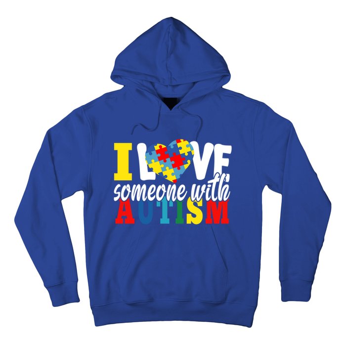 I Love Someone With Autism Autistic Awareness Month Warriors Gift Hoodie