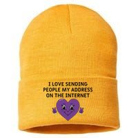 I love sending people my address on the internet Sustainable Knit Beanie