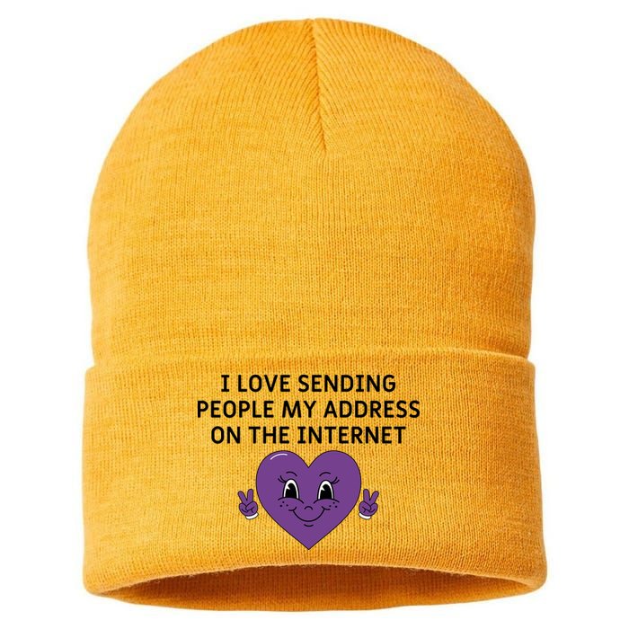 I love sending people my address on the internet Sustainable Knit Beanie
