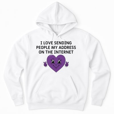 I love sending people my address on the internet Hoodie