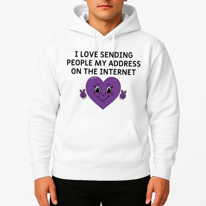 I love sending people my address on the internet Hoodie
